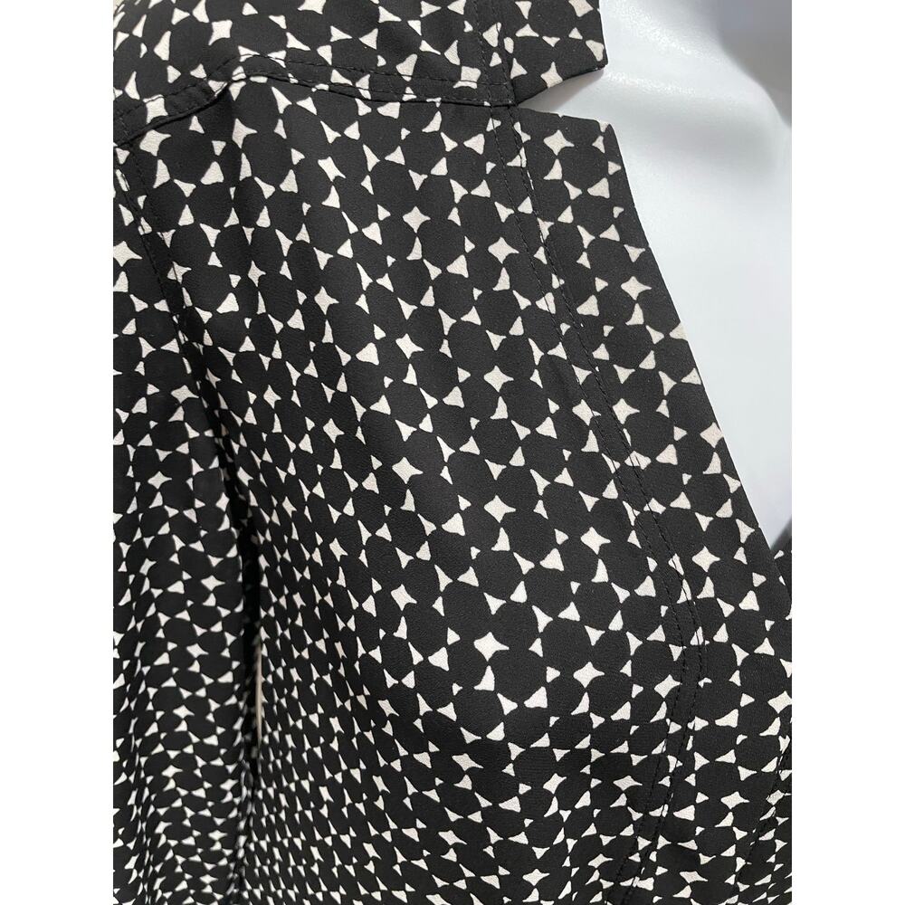 Nine West Black & White Pattern Blouse – Size S - Picture 2 of 6
